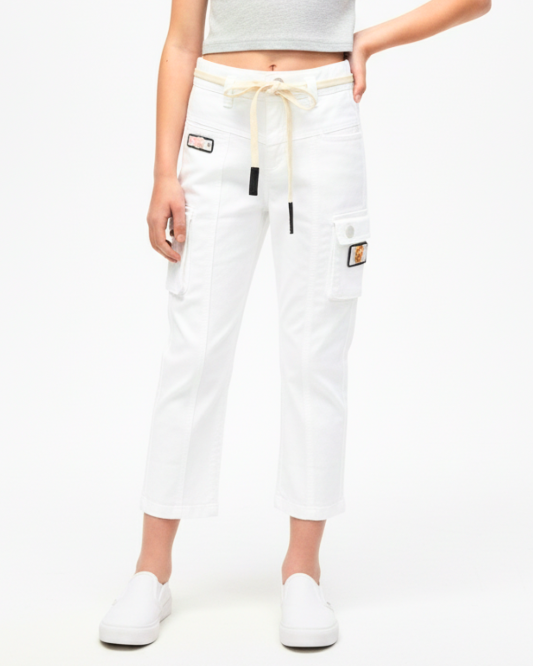Girls' Utility Cargo Straight-Leg Pants