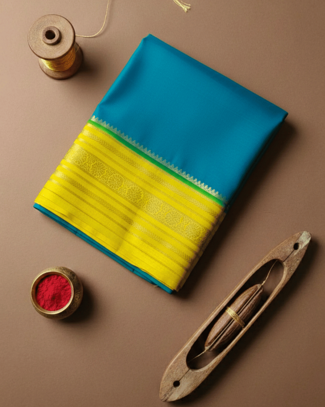 Premium Mysore Silk Crepe Traditional Contrast Collection