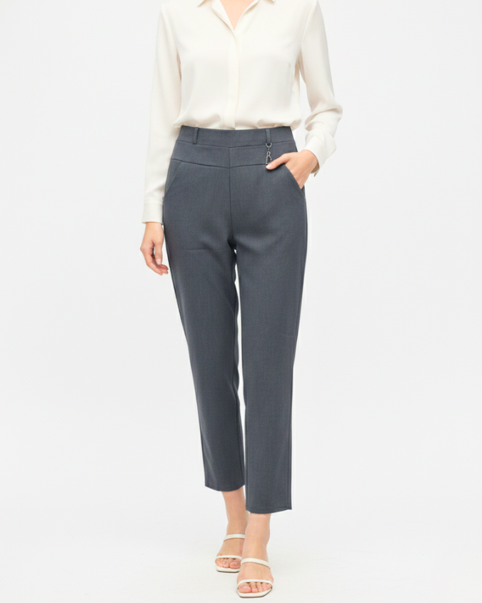 Girls' High-Rise Tailored Ankle Pants