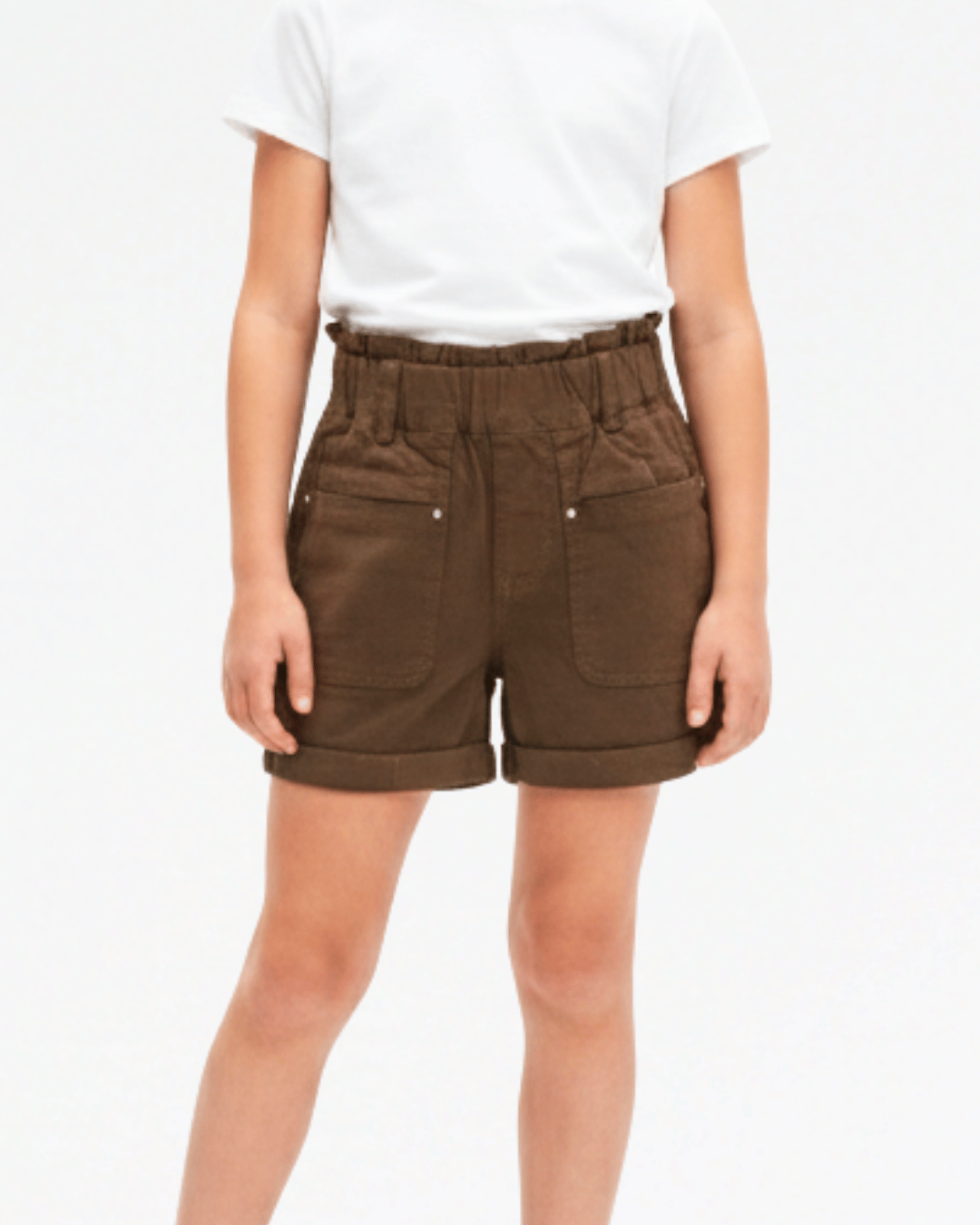Girls Paperbag Utility Shorts