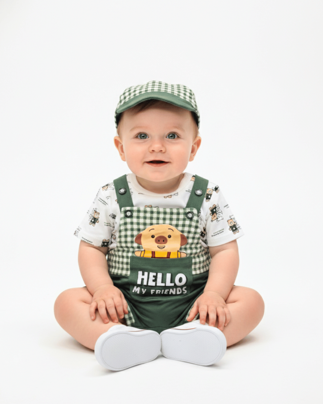 City Boy "Hello My Friends" Cotton 3-Piece Suit