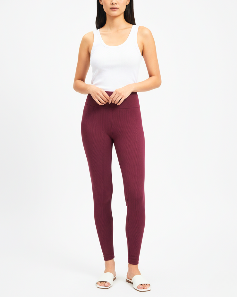 Girls Ribbed Activewear Leggings