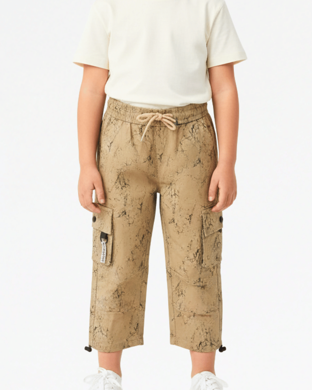 Boys' Marble-Print Urban Cargo Pants