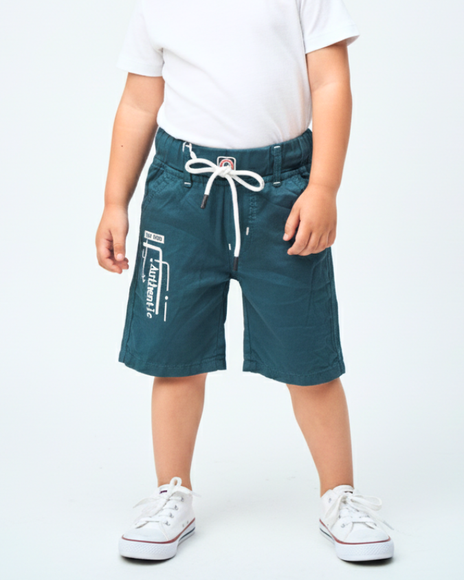 Nutan Boys "Authentic" Graphic Casual Shorts