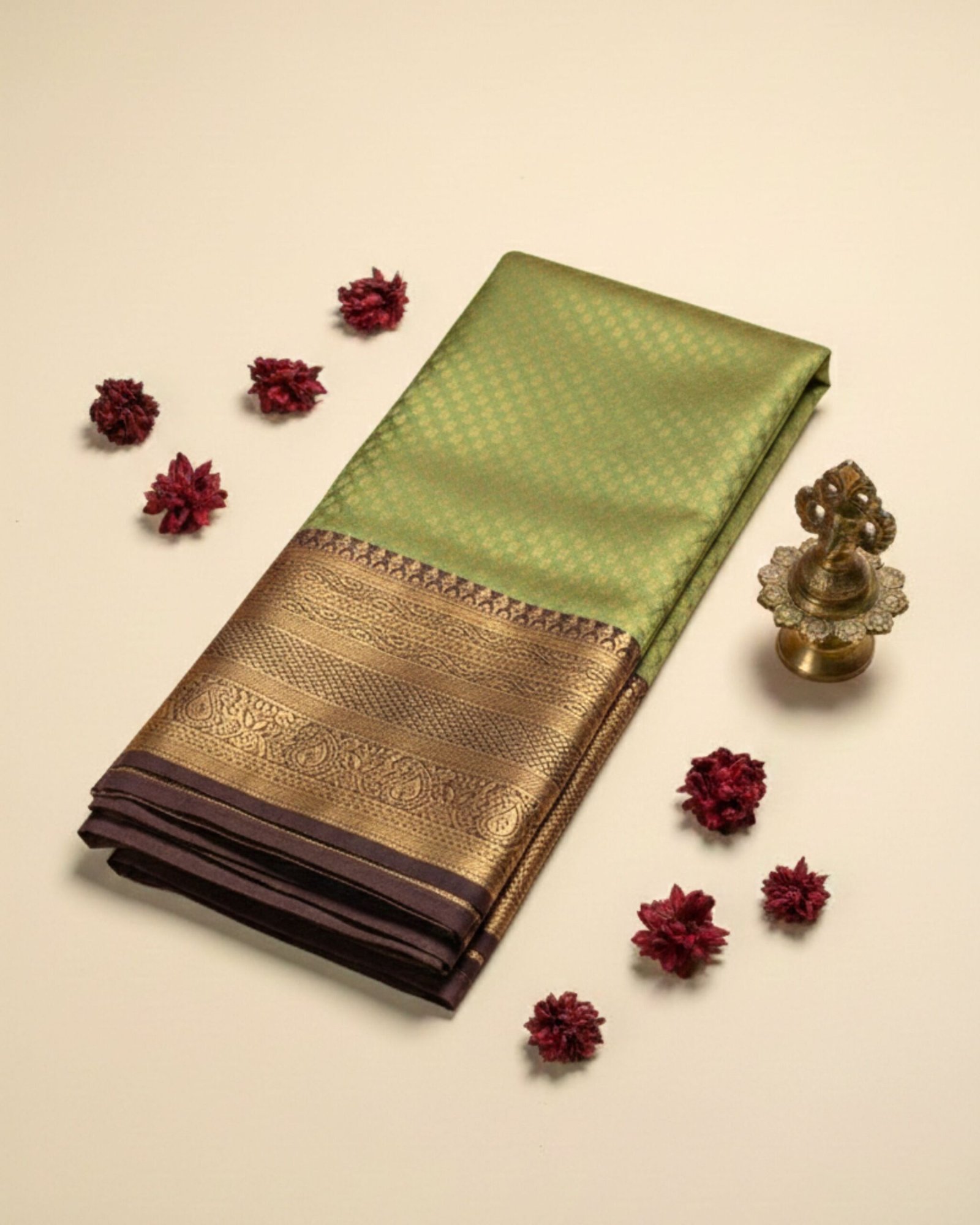 Mandira Pattu Silk Saree with Traditional Zari Border