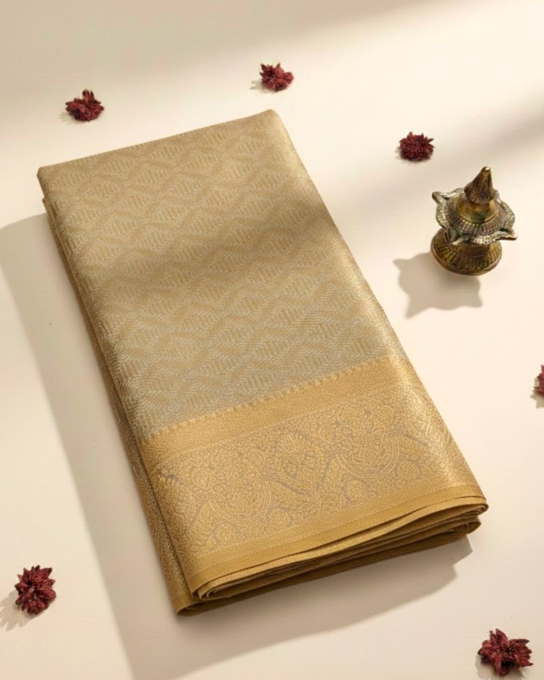Myna Geometric Elegance Pattu Saree
