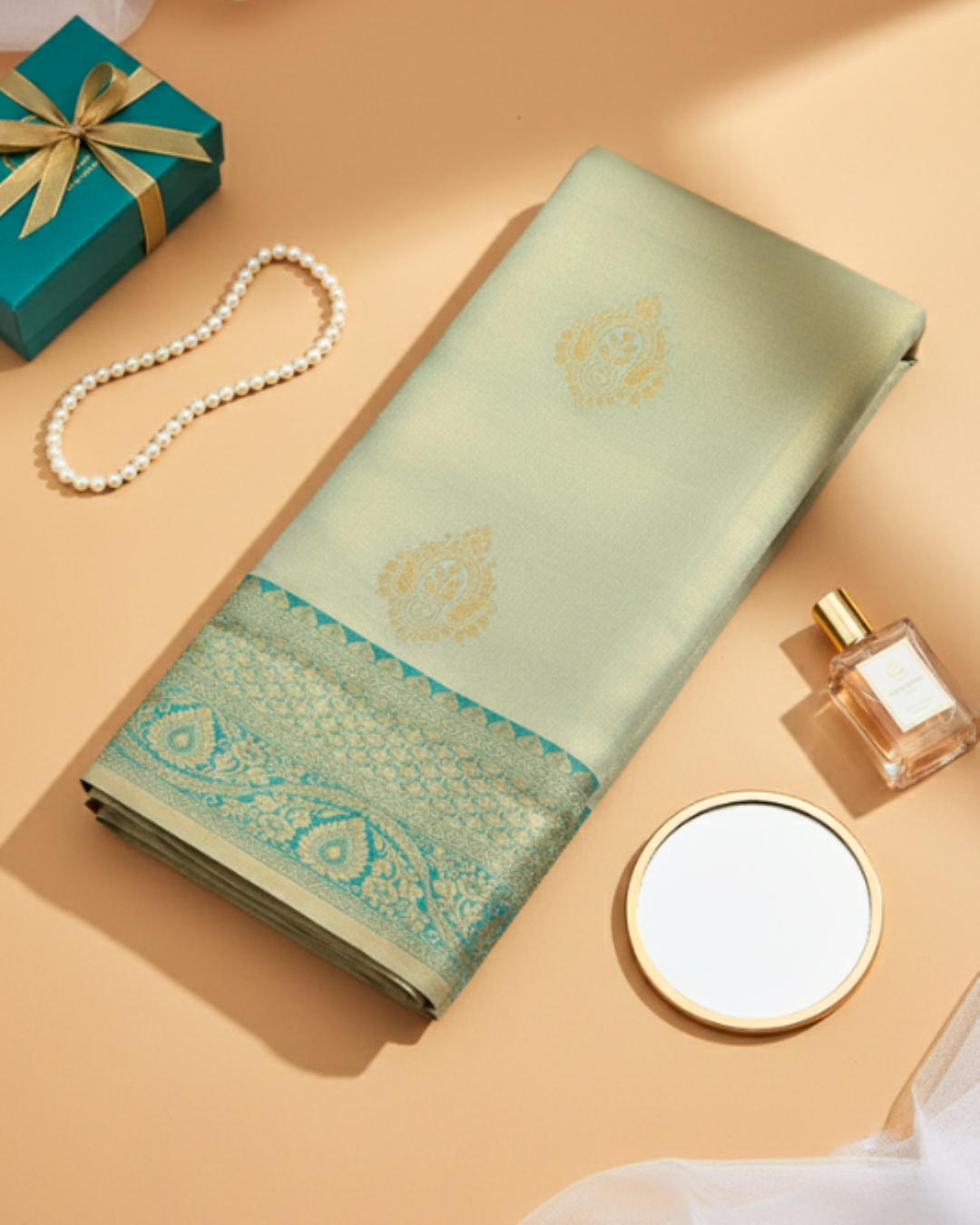 Sanmika Pattu Saree Contemporary Floral