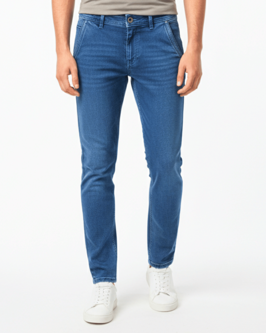 Boys Premium Light Wash Slim Fit Denim – Light Blue