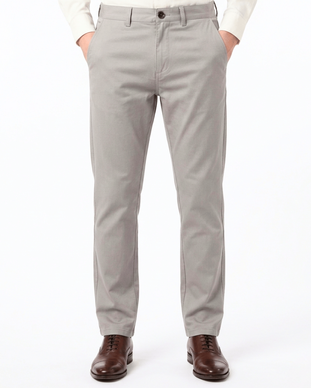 Slate Grey Cotton Twill Pant