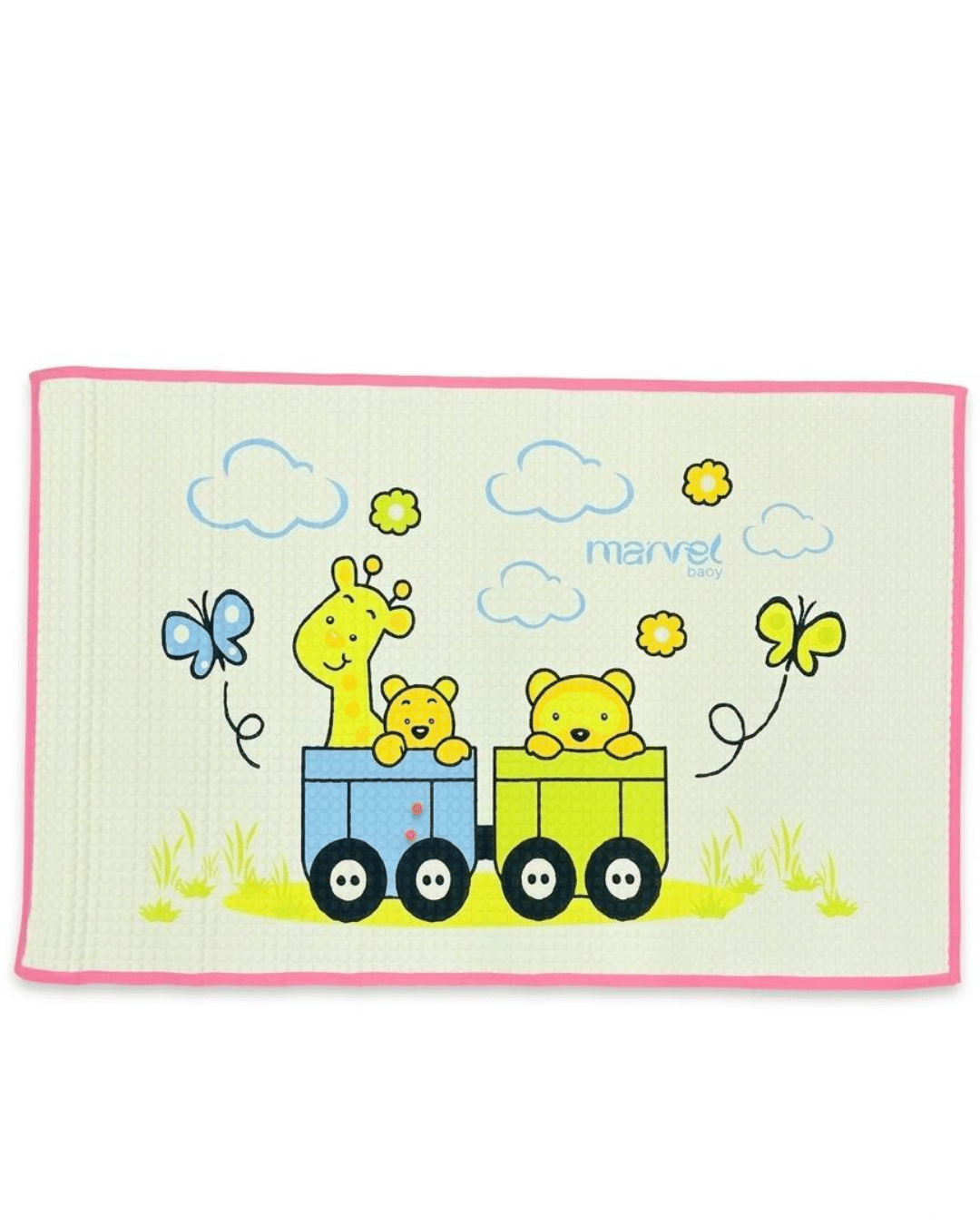Animal Train Baby Cot Sheet