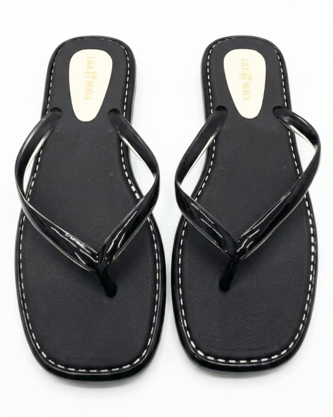 Lily & Maya | Squared-Toe Comfort Flip-Flops