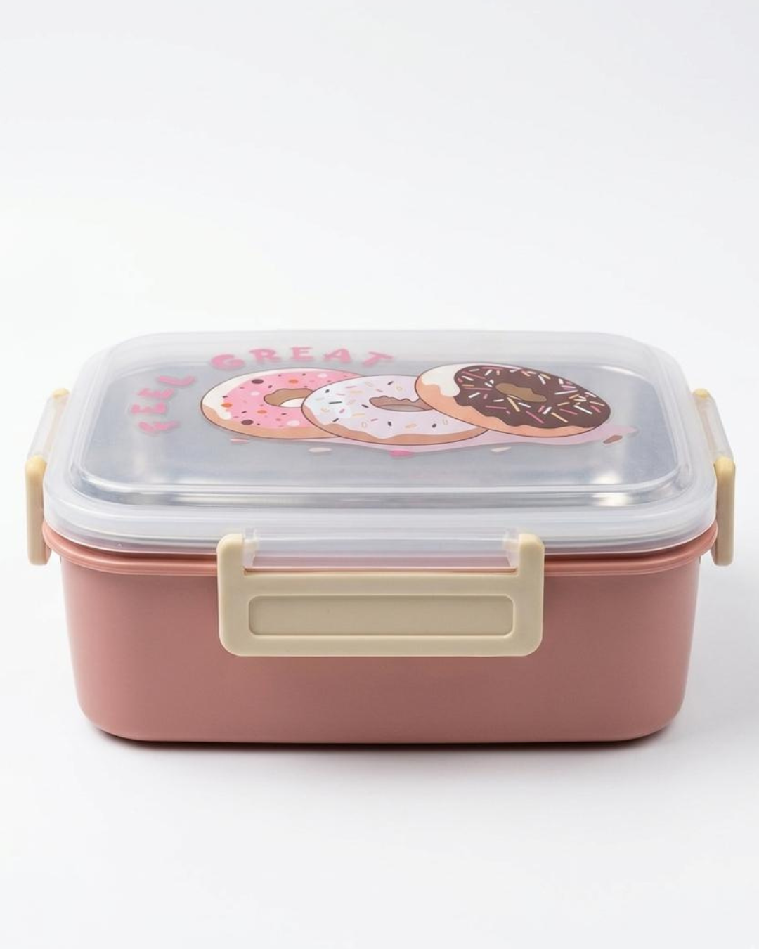 Donut Graphic Stainless Steel Lunch Box