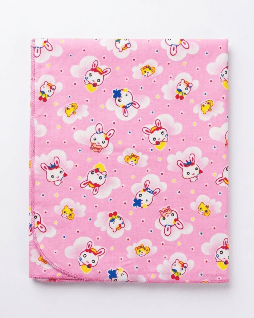 Vibrant Printed Baby Panel Sheets | Pink