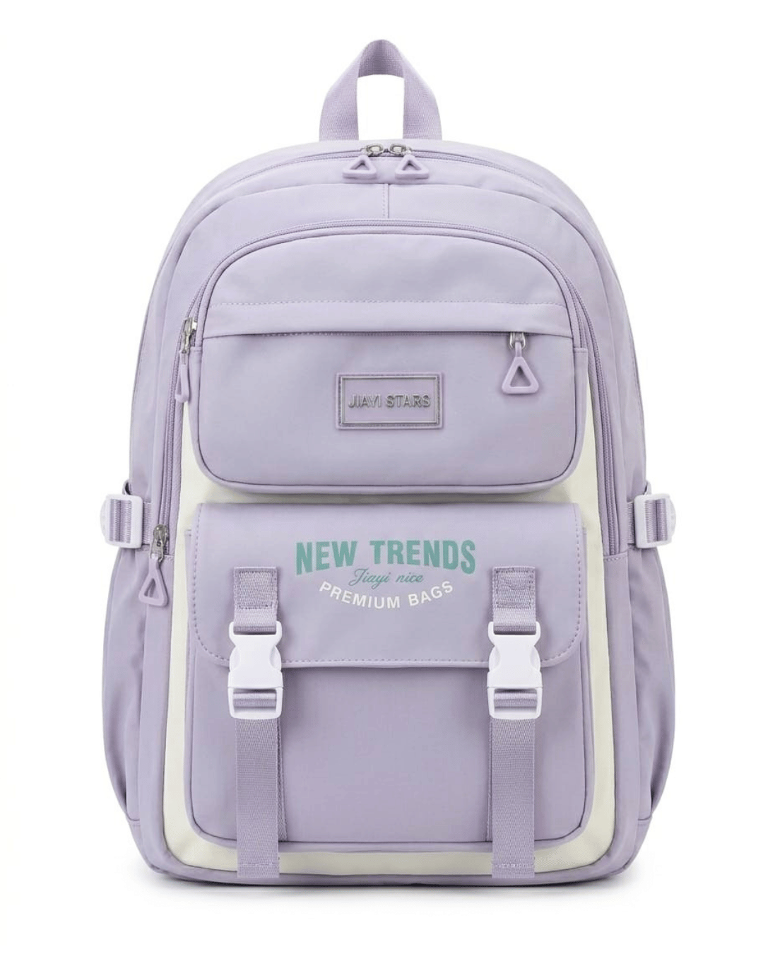 Jiayi Stars Kid’s Premium Multi-Pocket Aesthetic School Backpack | Lavender