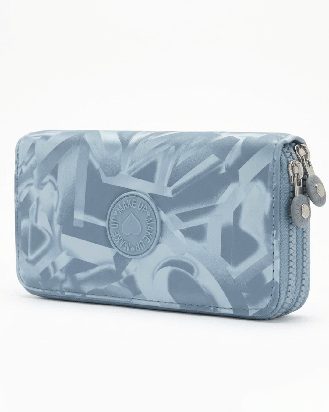 Graffiti Pattern Double-Zip Purse