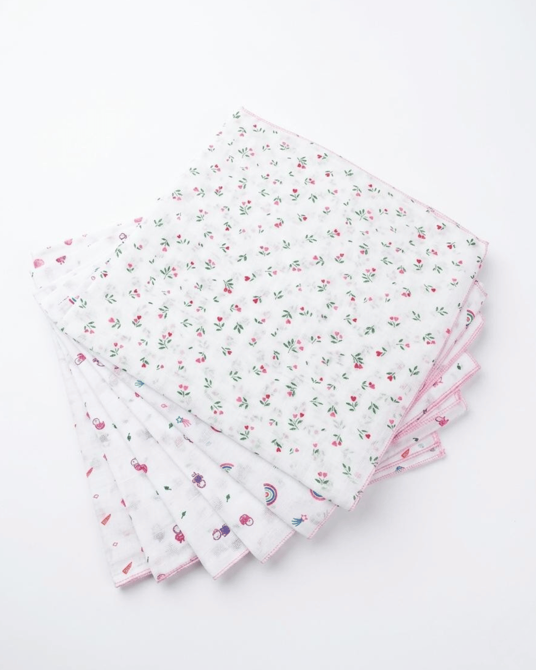 Premium Soft Printed Nappies | Pink