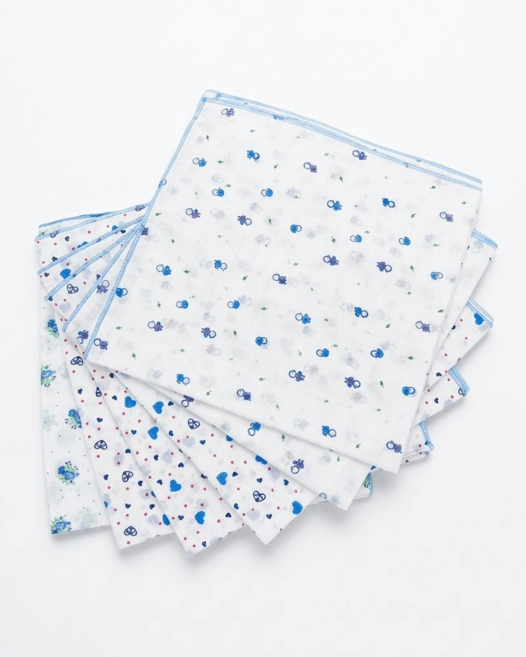 Premium Soft Printed Nappies | White