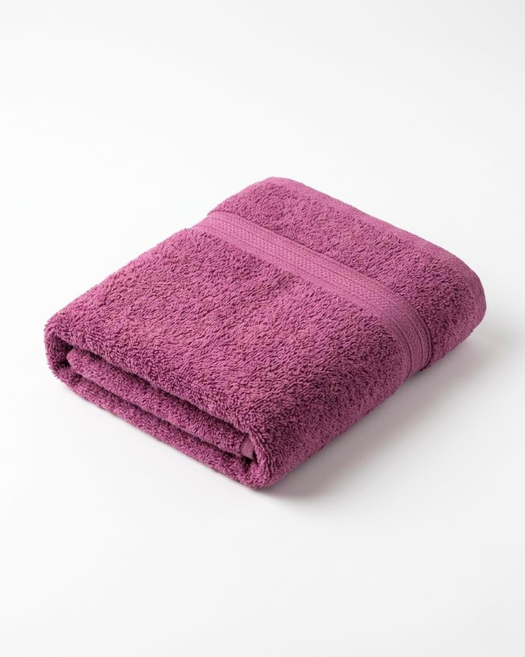 Plush Soft & Comfortable Terry Bath Towel | Magenta