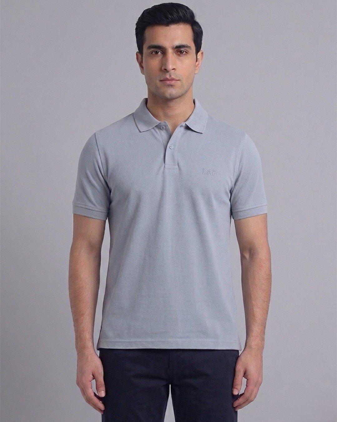 Dapper Cey Men’s Essential Polo T-Shirt | Grey
