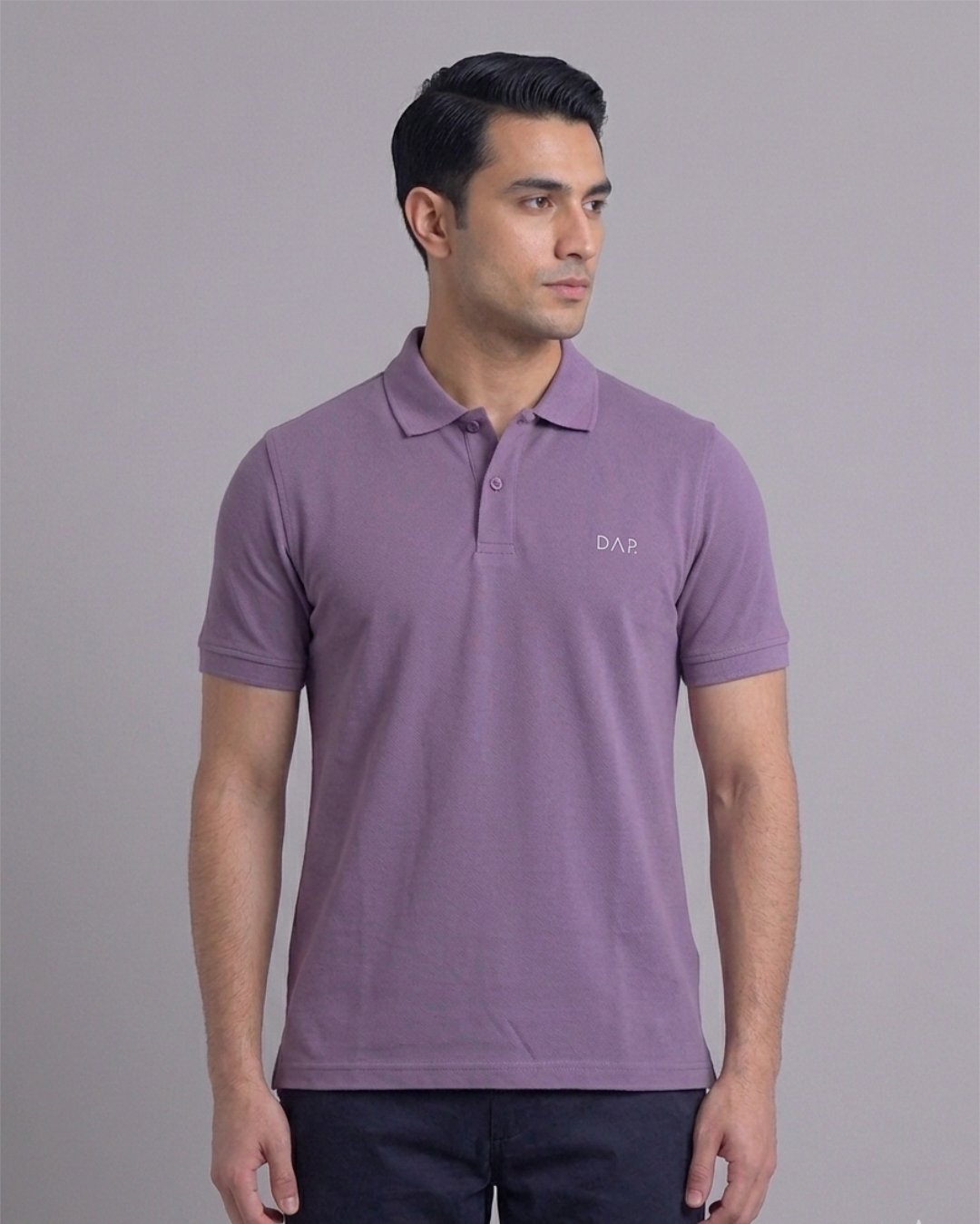 Dapper Cey Men’s Essential Polo T-Shirt | Mauve