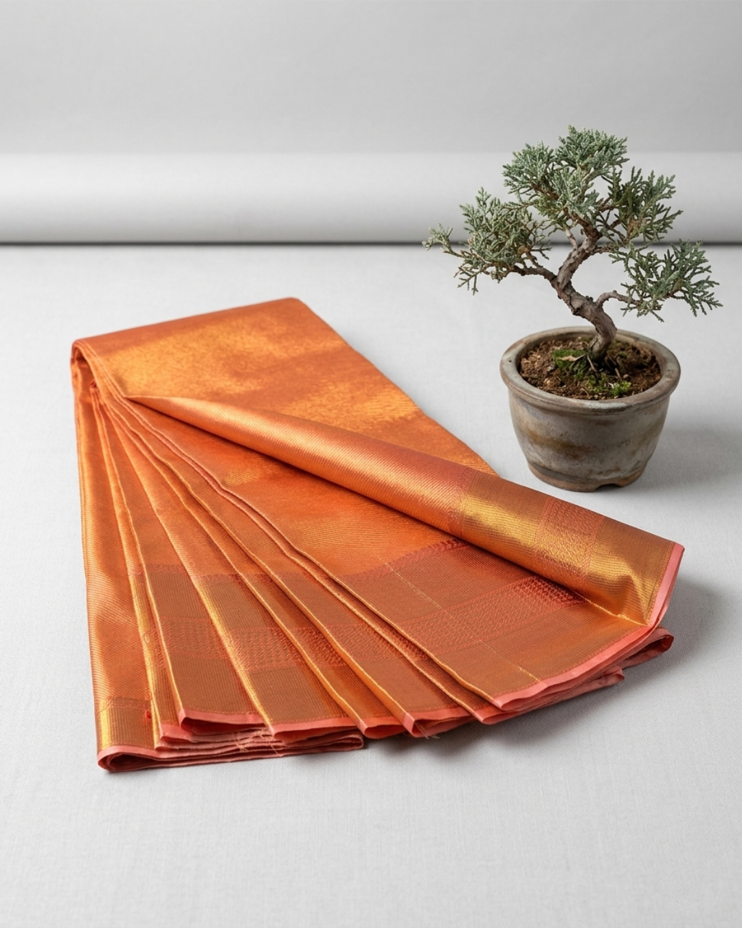 Muhurtham Silk Saree - Radiant Copper Gold