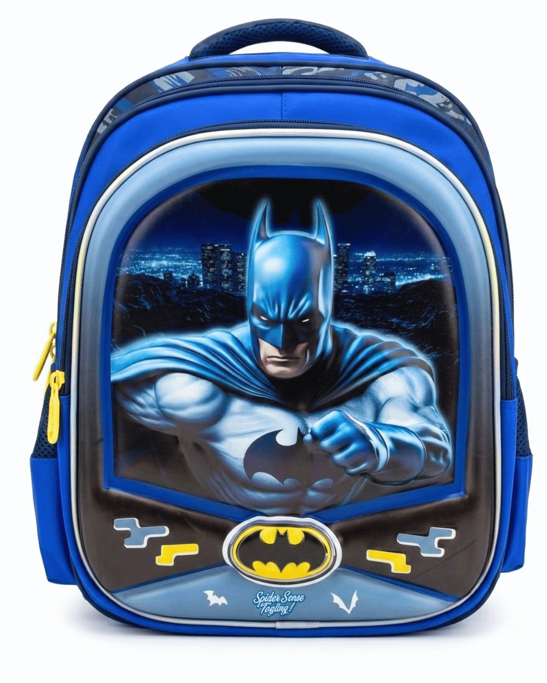 Kids' Batman Edition 3D Embossed Hero School Bag