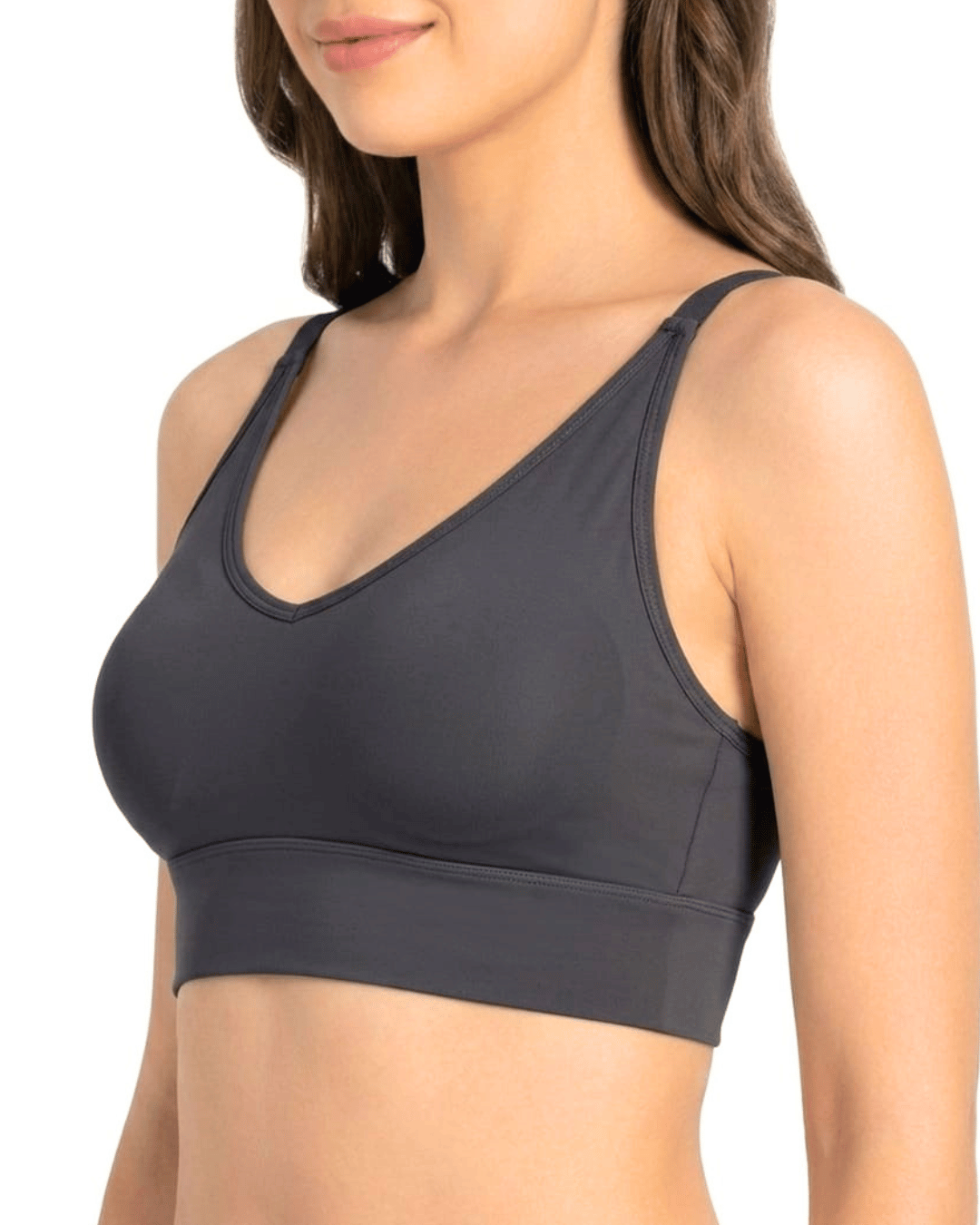 Seamless Comfort V-Neck Tube Bra | White | Green | Peach | Charcoal Grey