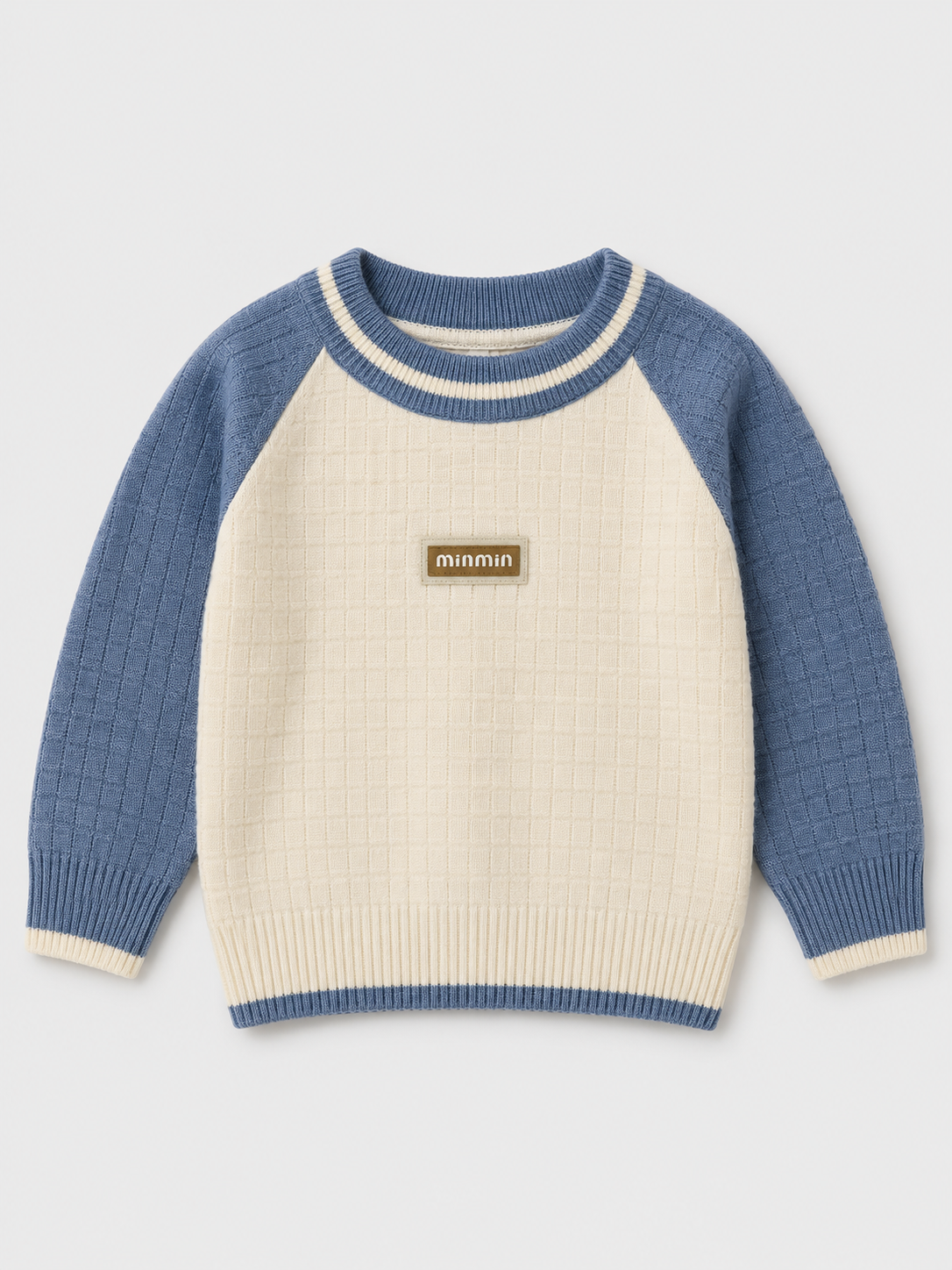 Kids Color Block Knit Sweater – Soft & Cozy