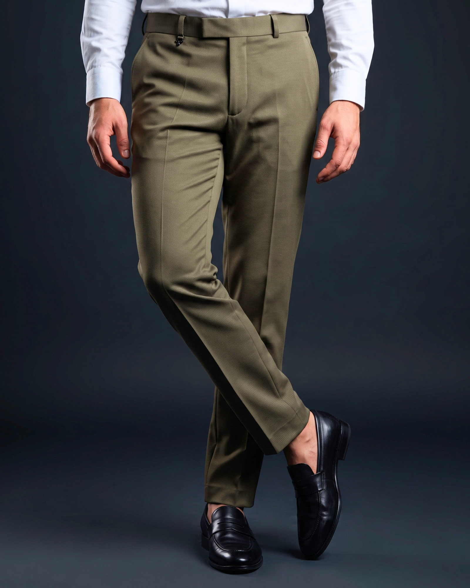 Dapper Cey Essential All-Day Formal Pants - Green