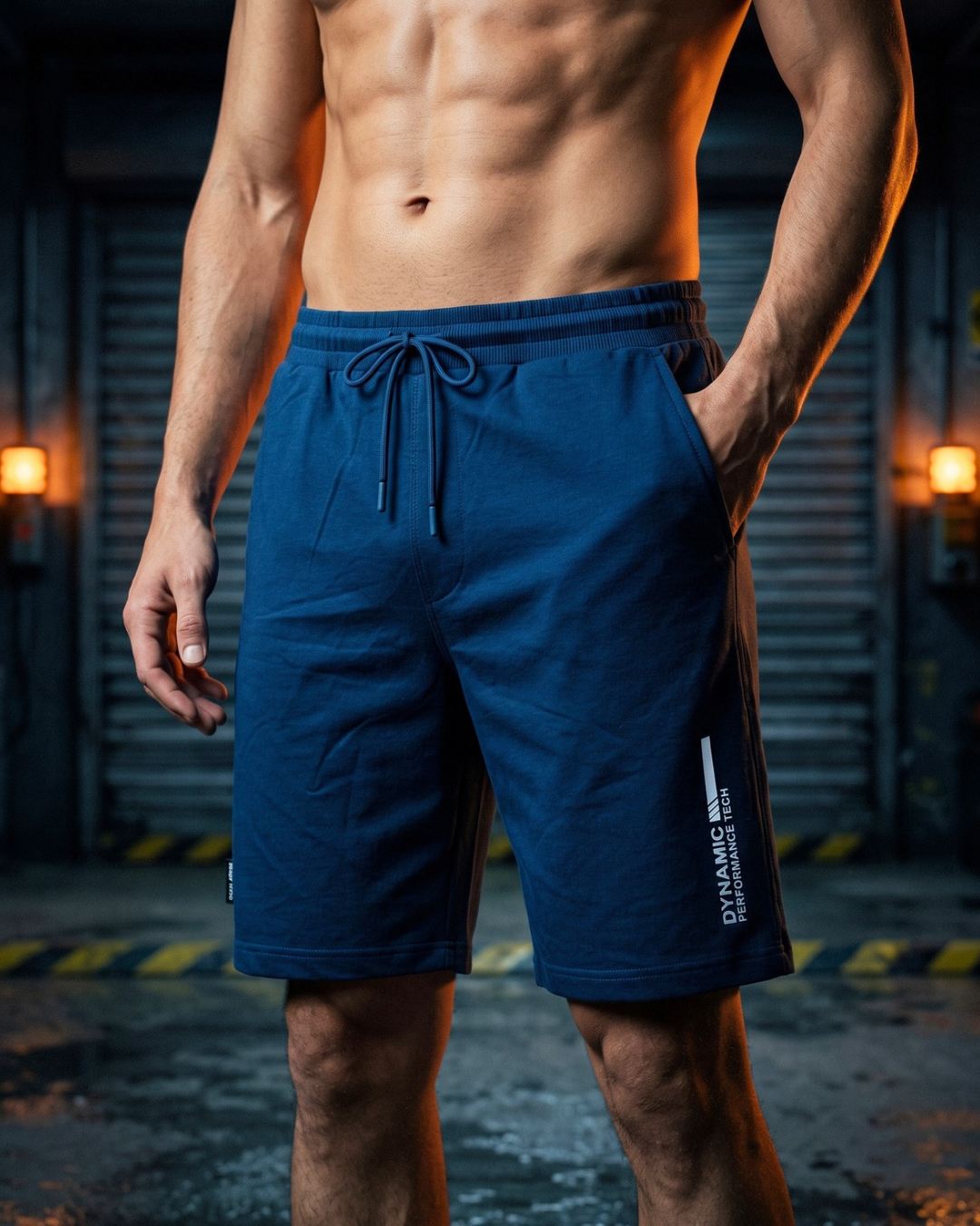 Men's Performance Tech Drawstring Fleece Shorts